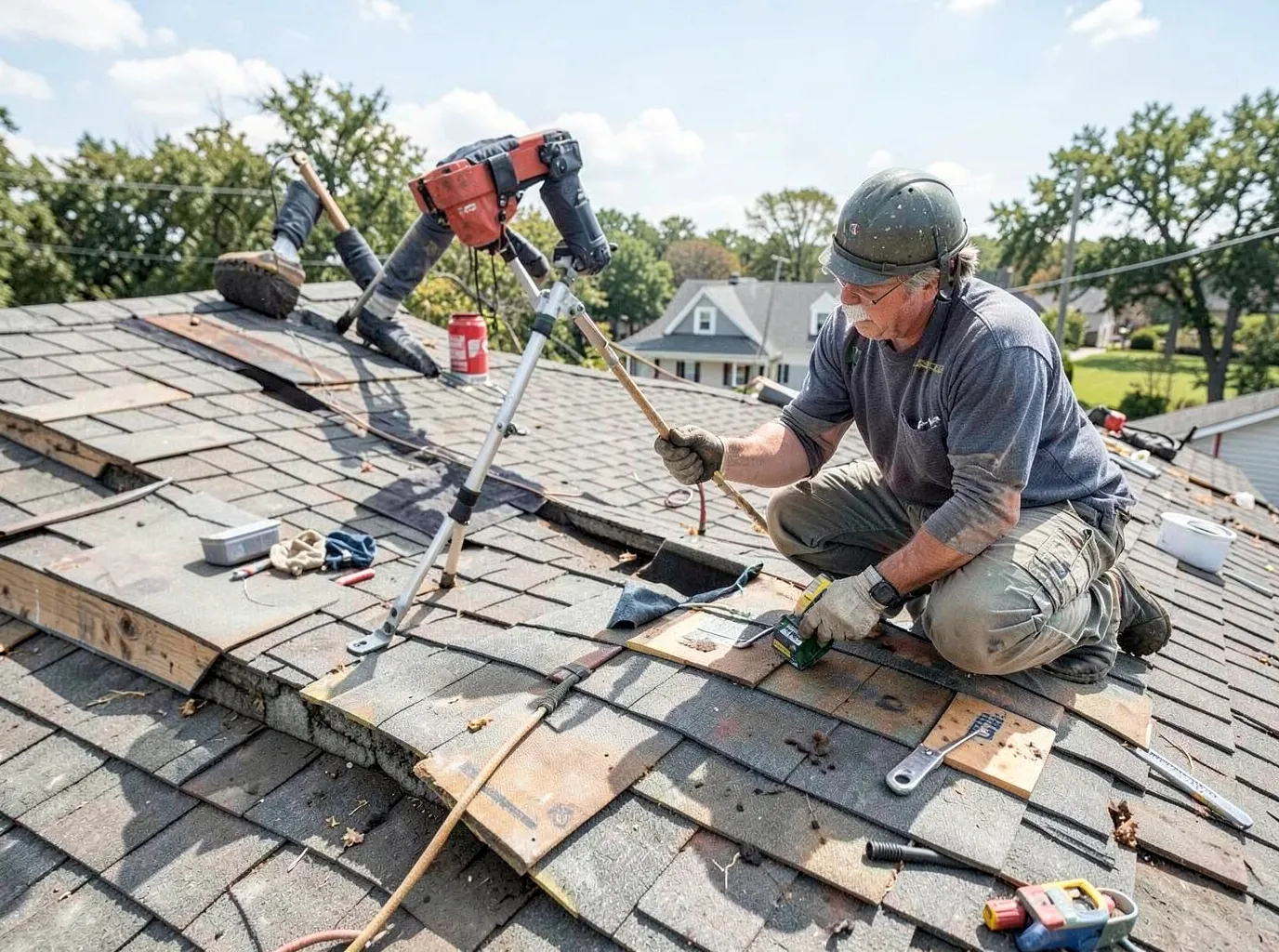 roof repair in Franklin-Denver, OK